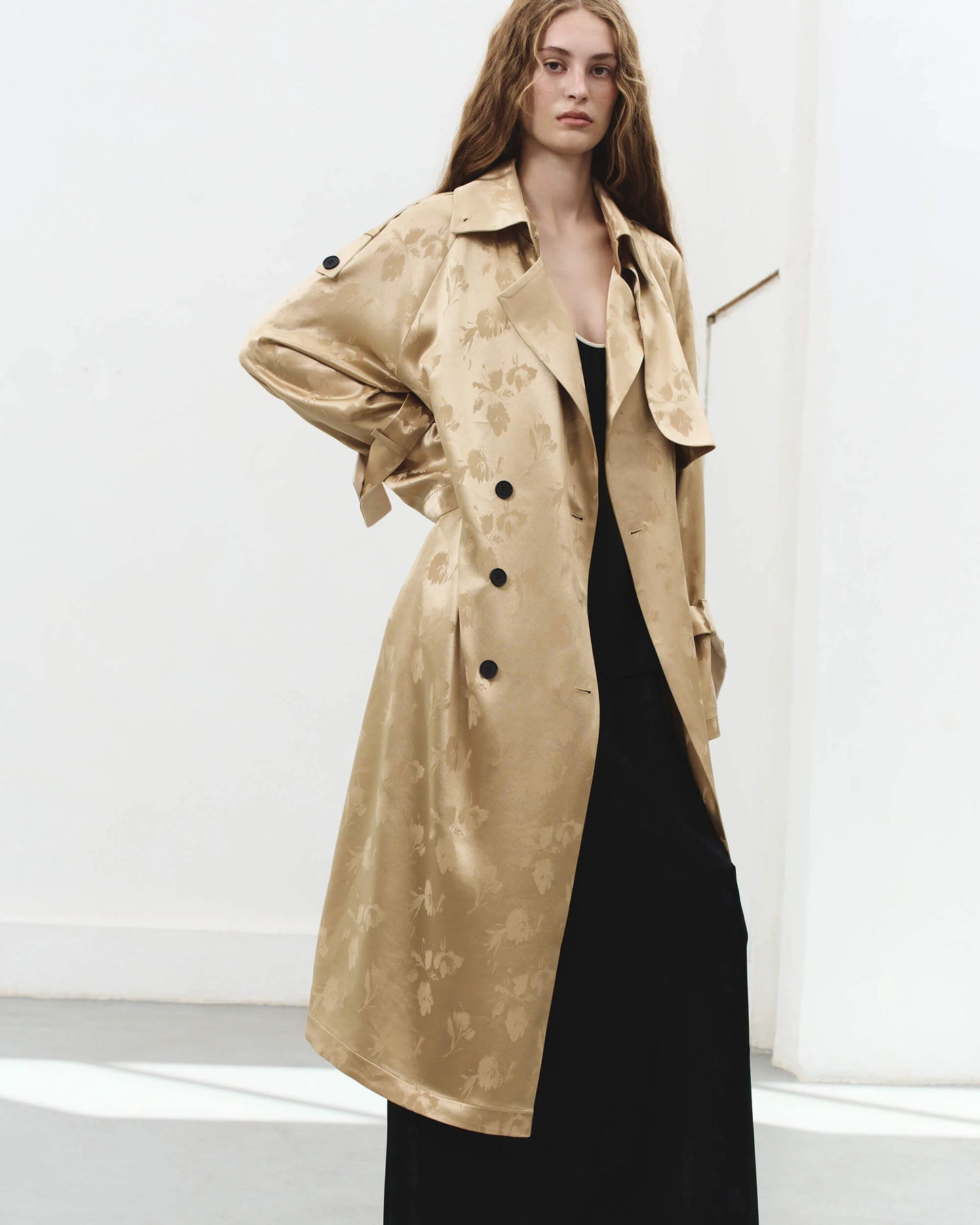VISCOSE COAT KATERINA KVIT