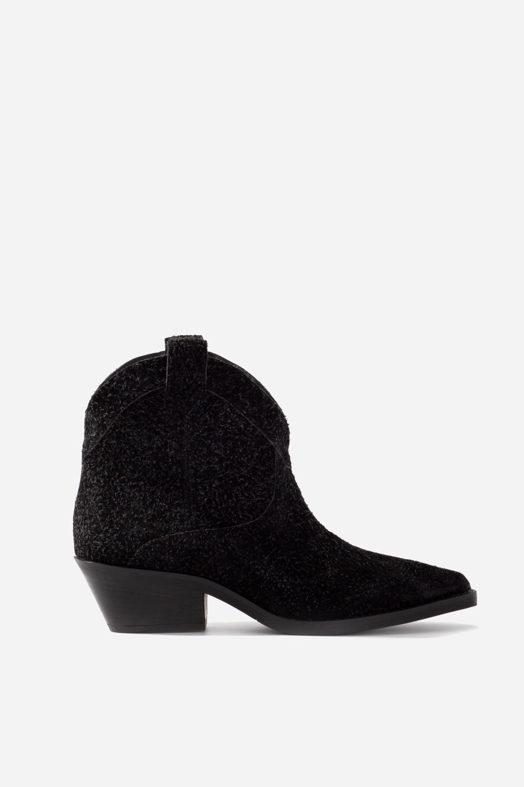 ANNIE black suede cowboy boots KACHOROVSKA