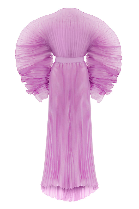 Alisha Pleated Purple Dress J’AMEMME