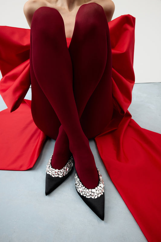 Ava Crystals mules with crystal embroidery LOOKIE ATELIER