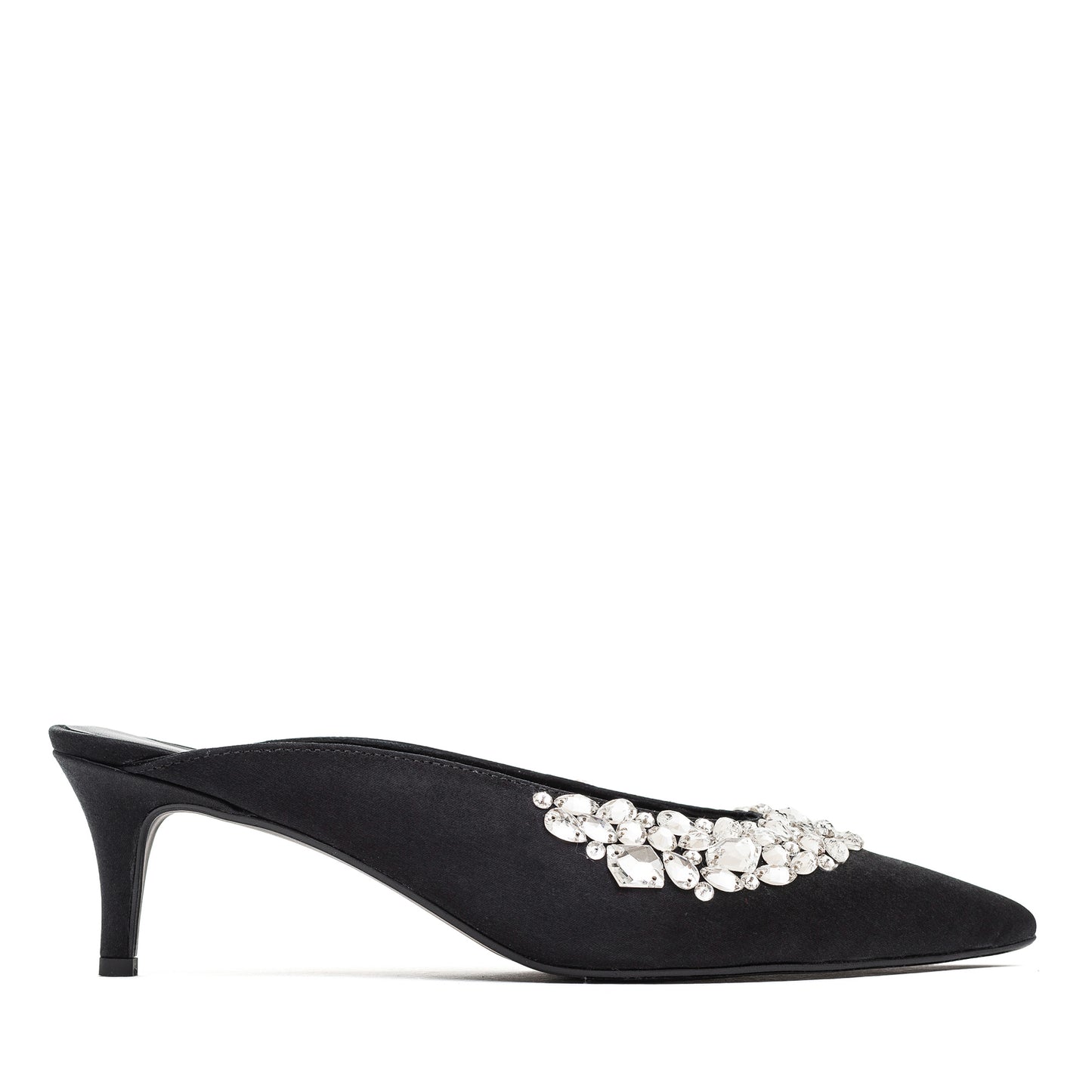 Ava Crystals mules with crystal embroidery LOOKIE ATELIER