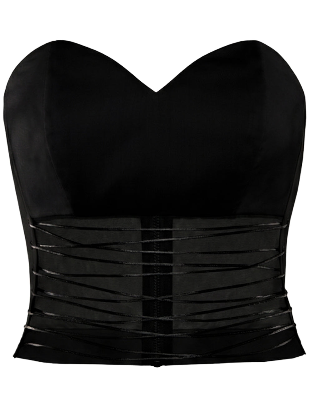 Lace-Up Corset Top VESTIAIRE D'UN OISEAU LIBRE