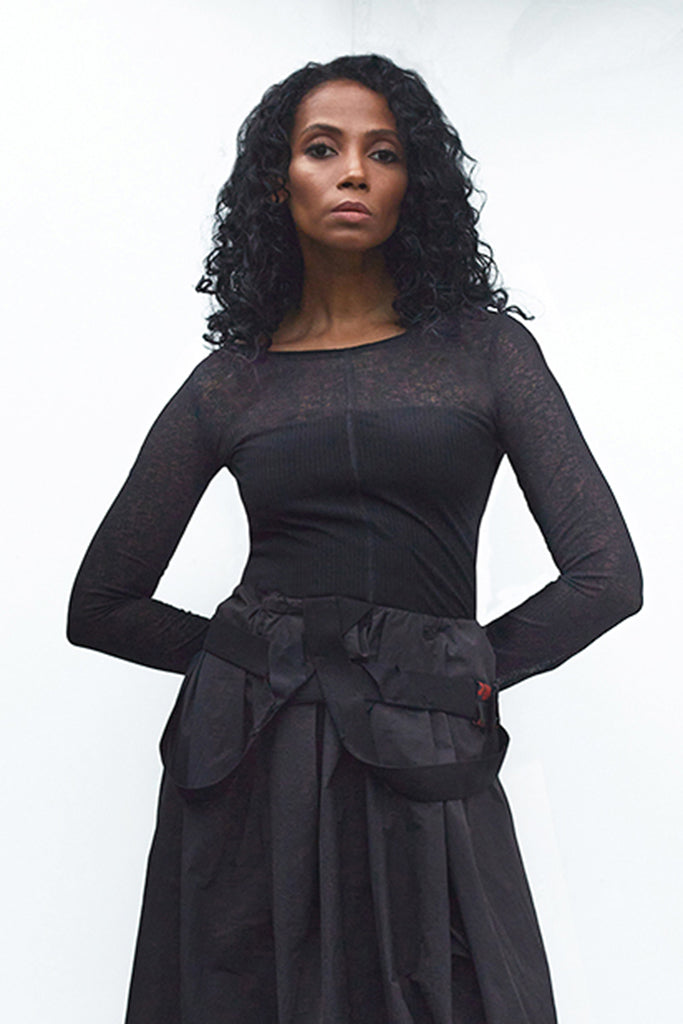 Black semi transparent base Embroidery G2A