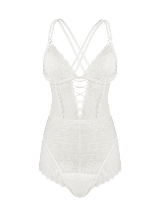 Body Vish White FOX LINGERIE