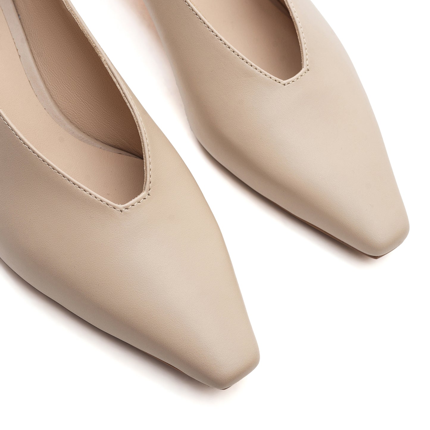 Comfortable Erica beige pumps for every day LOOKIE ATELIER