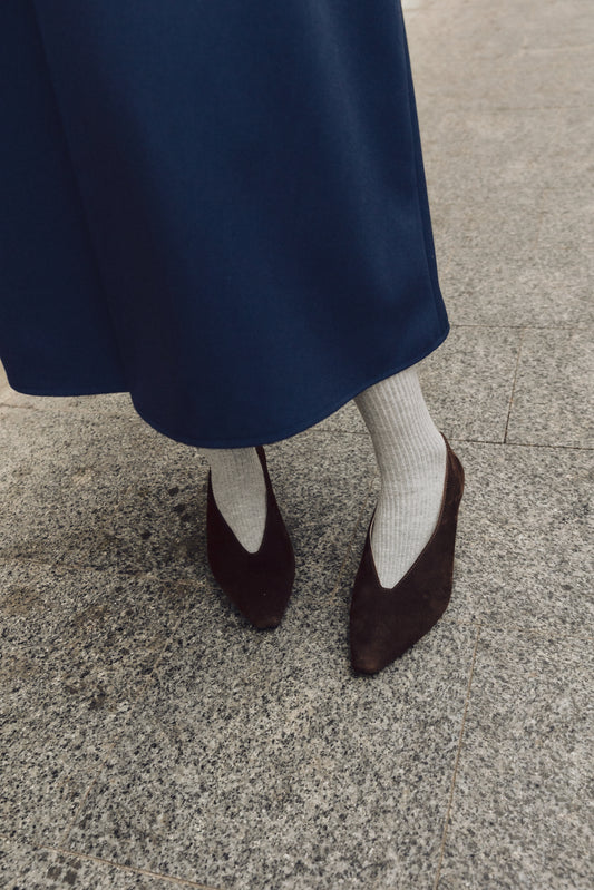 Comfortable Erica brown pumps for every day LOOKIE ATELIER