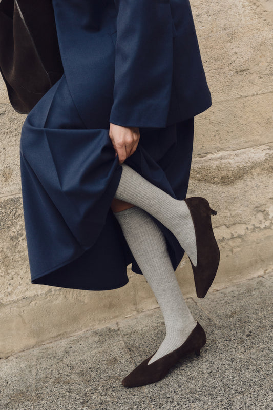 Comfortable Erica brown pumps for every day LOOKIE ATELIER