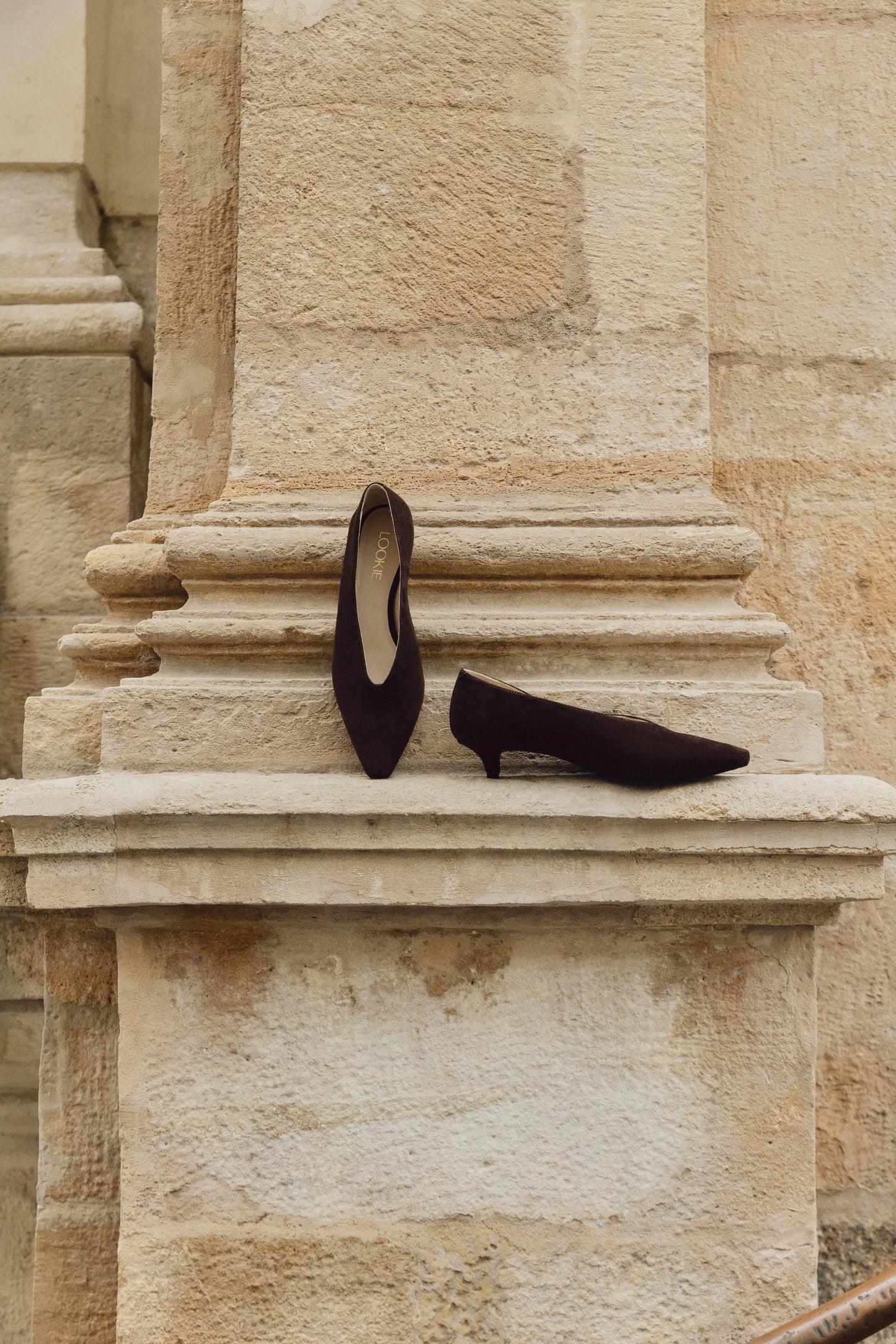 Comfortable Erica brown pumps for every day LOOKIE ATELIER