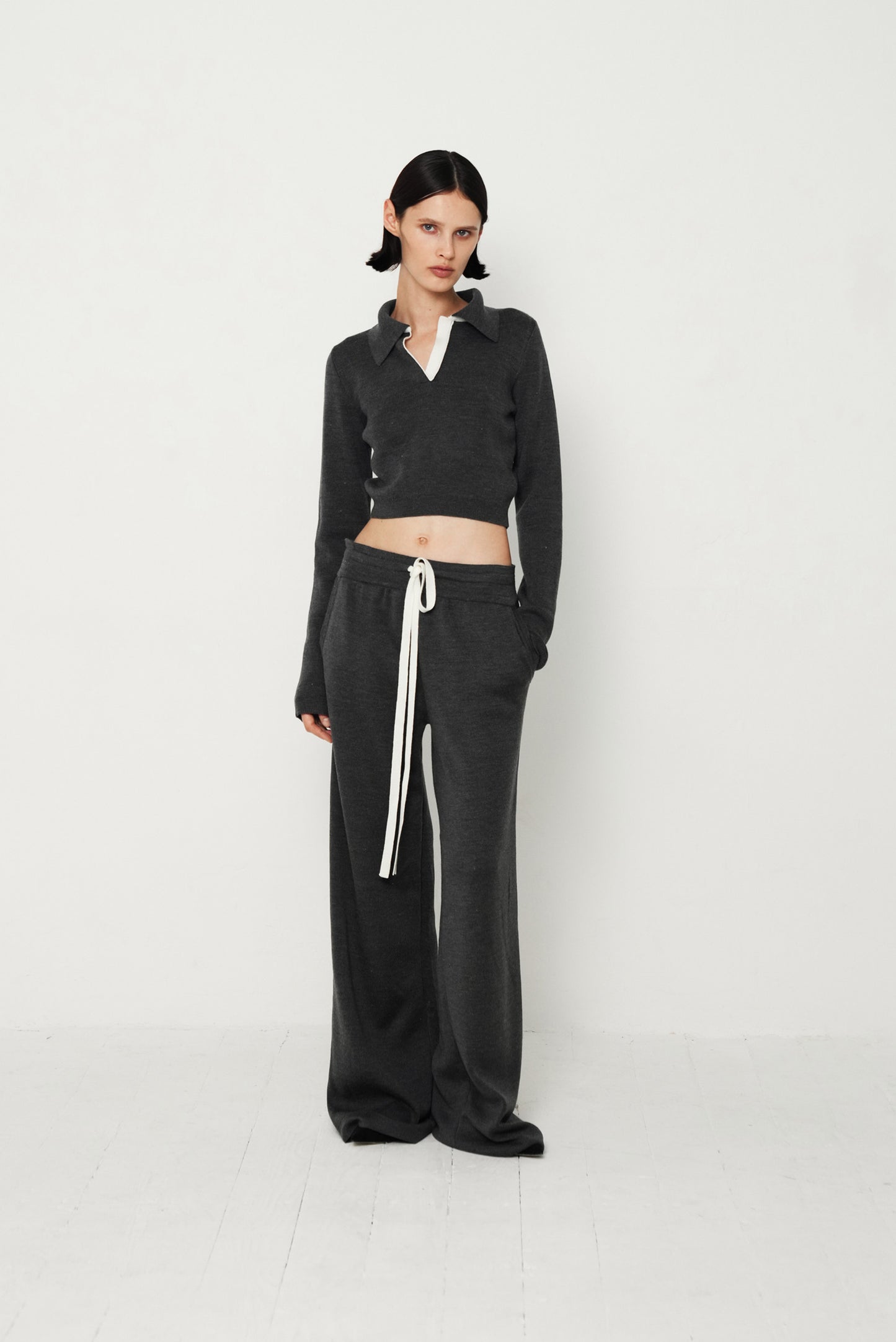 WOOL PANTS WITH STRIPES T.MOSCA