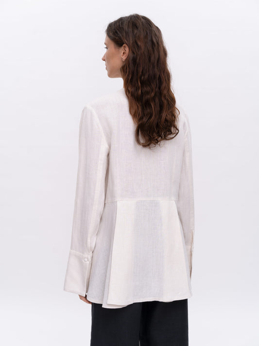 Light Embroidered Shirt Grain Field ETNODIM