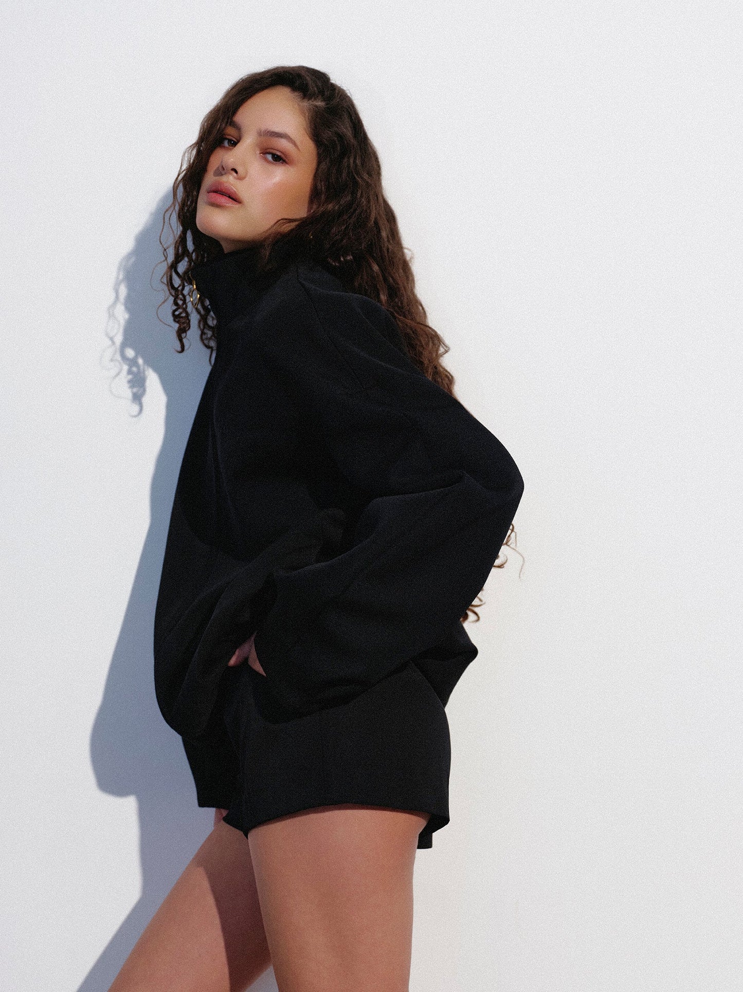 Black oversized bomber NOVITSKA