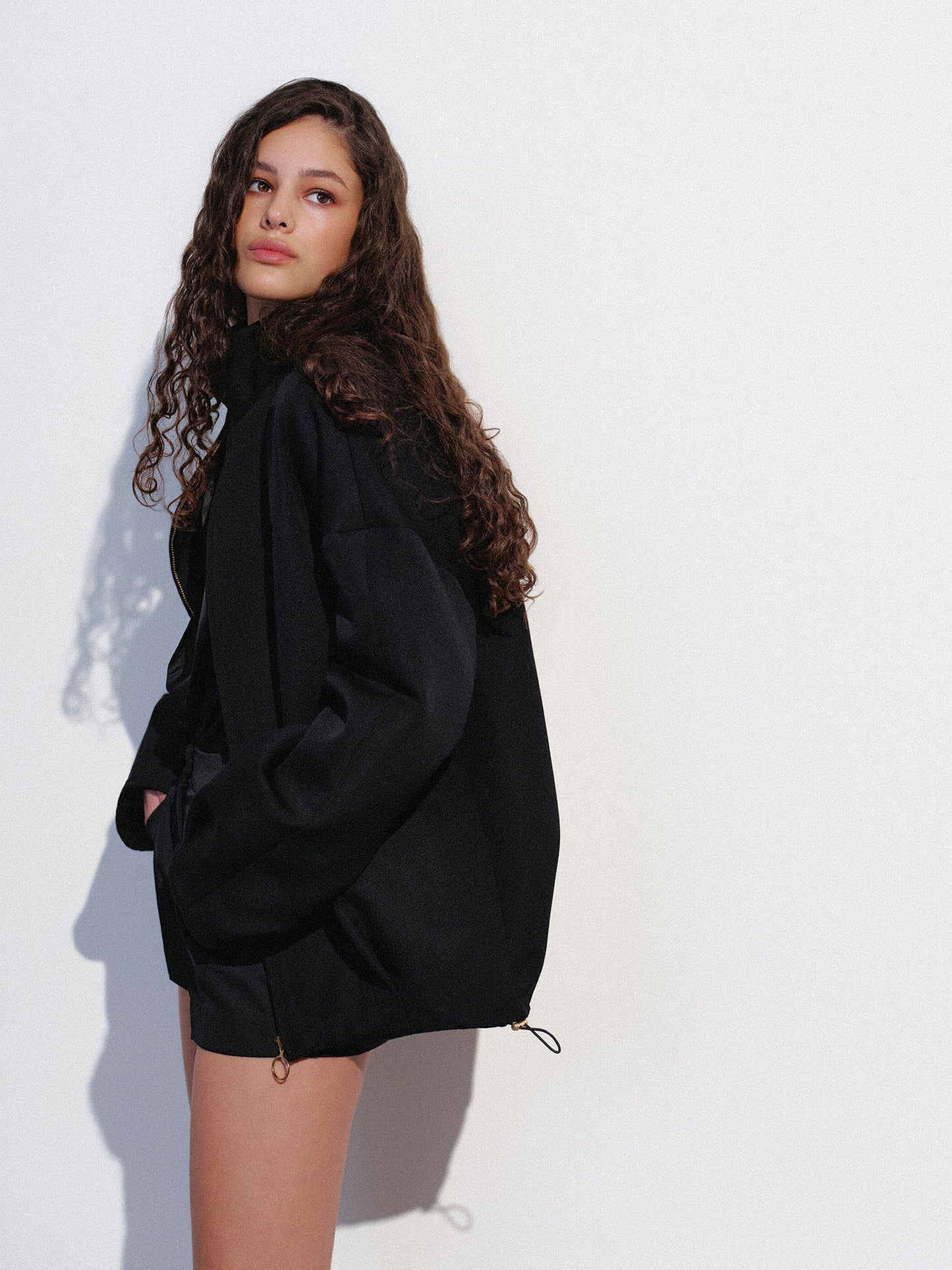 Black oversized bomber NOVITSKA