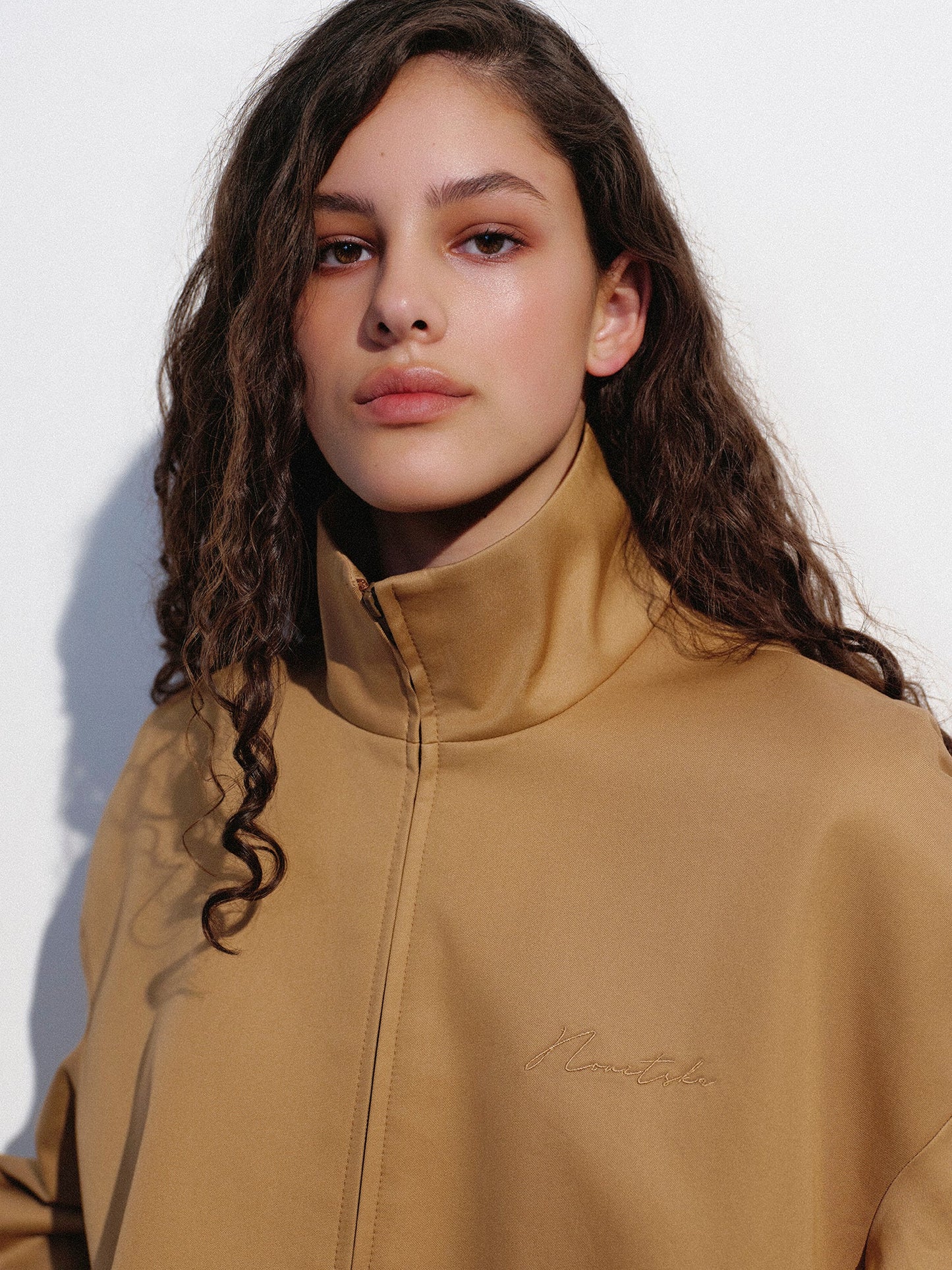 Brown oversized bomber NOVITSKA