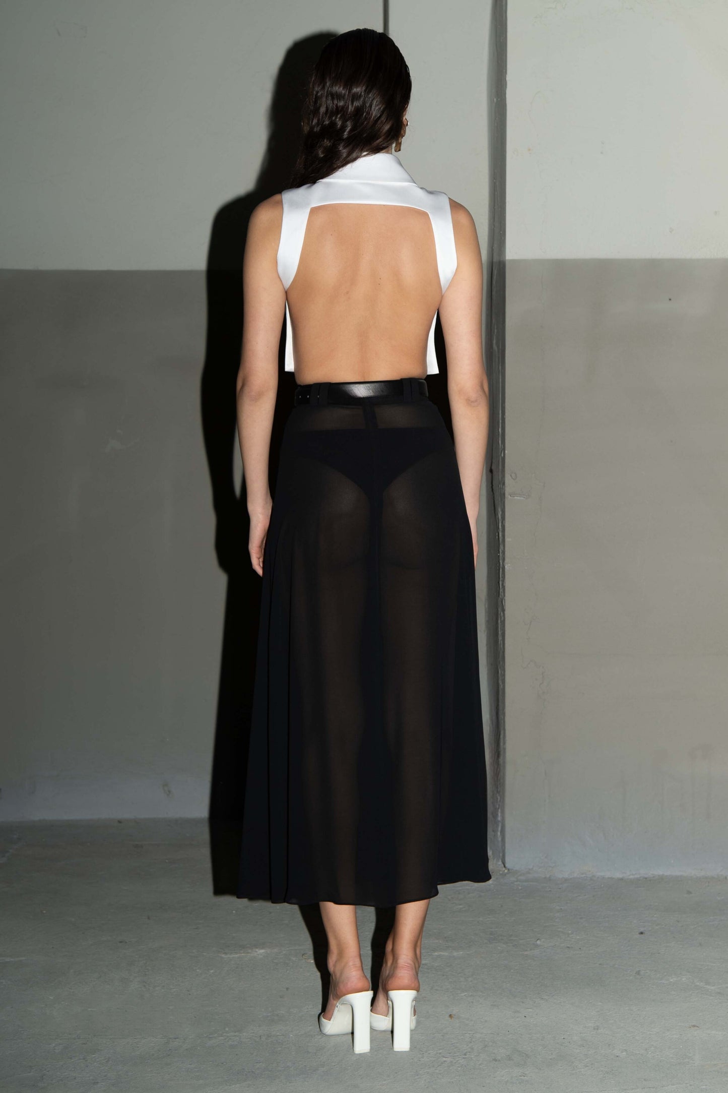 Slit midi skirt VESTIAIRE D'UN OISEAU LIBRE