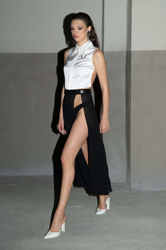 Slit midi skirt VESTIAIRE D'UN OISEAU LIBRE