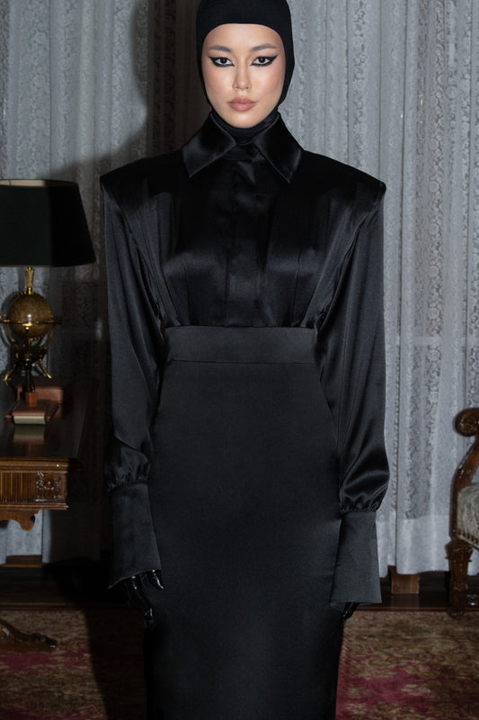 Silk Midi Dress VESTIAIRE D'UN OISEAU LIBRE