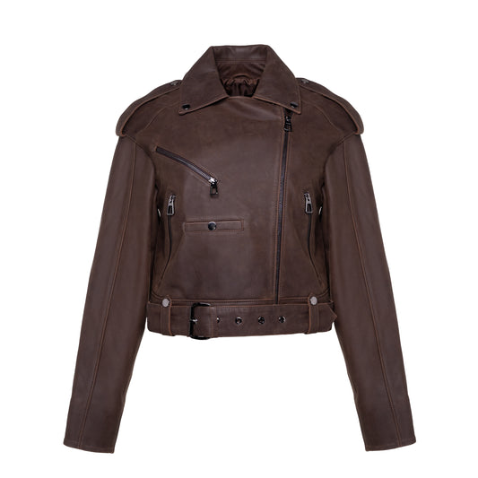 Leather Biker Jacket GASANOVA