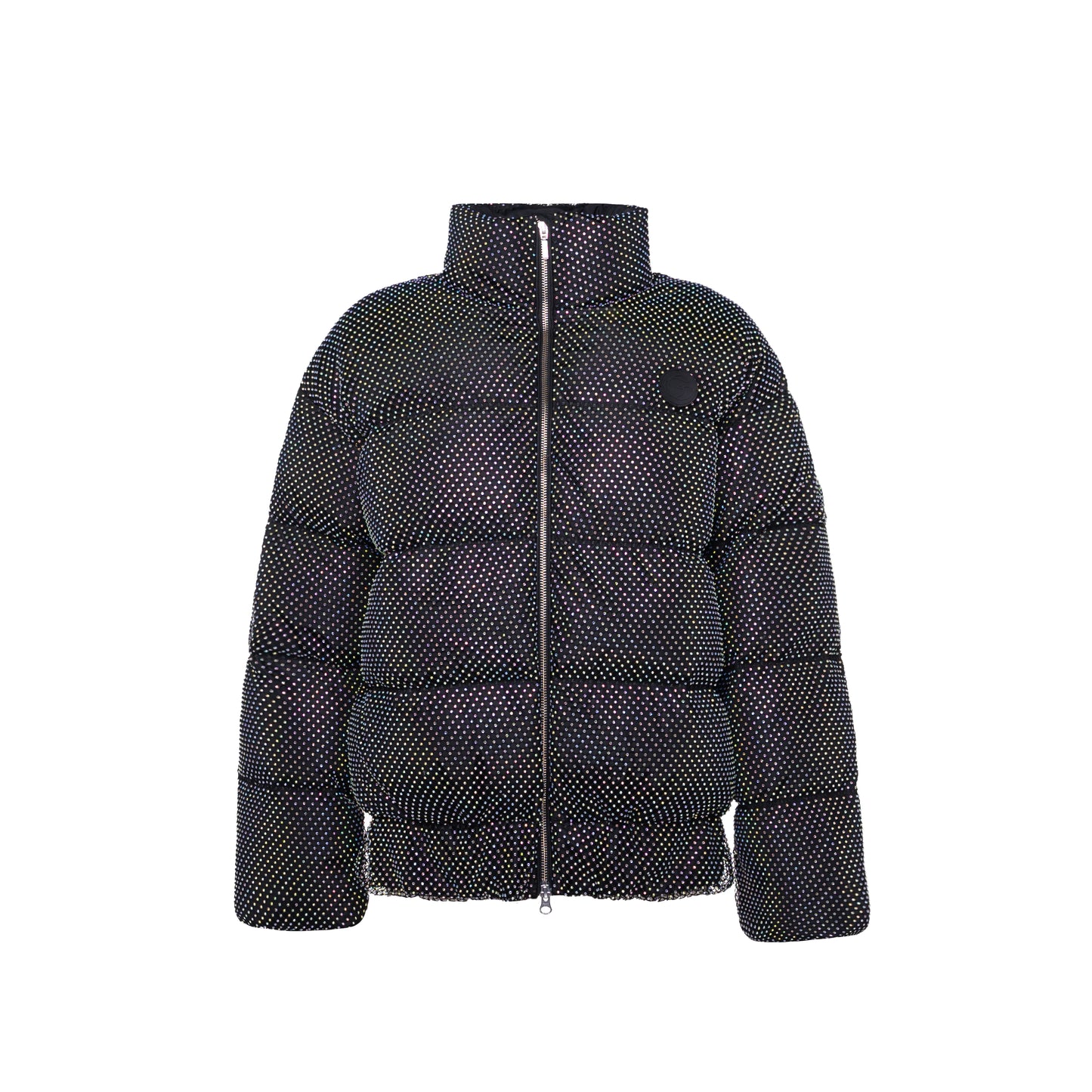 Puffer Jacket With Crystall Mesh GASANOVA