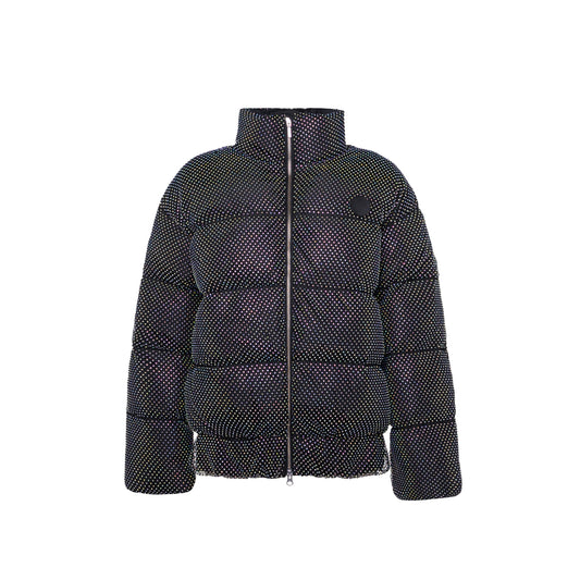 Puffer Jacket With Crystall Mesh GASANOVA