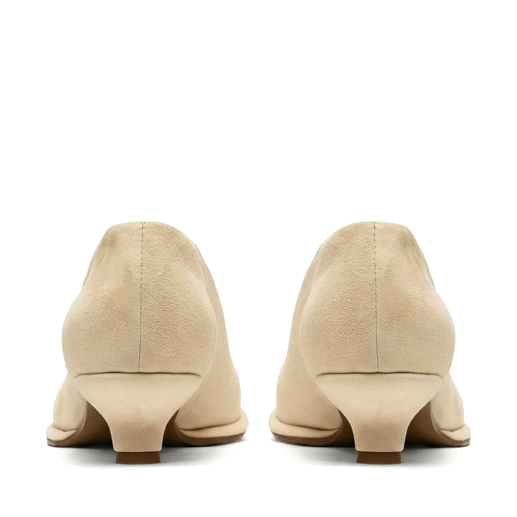 Doris nude suede pumps LOOKIE ATELIER
