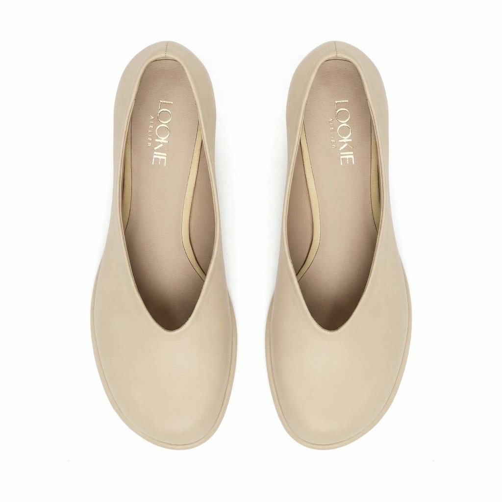 Doris nude suede pumps LOOKIE ATELIER