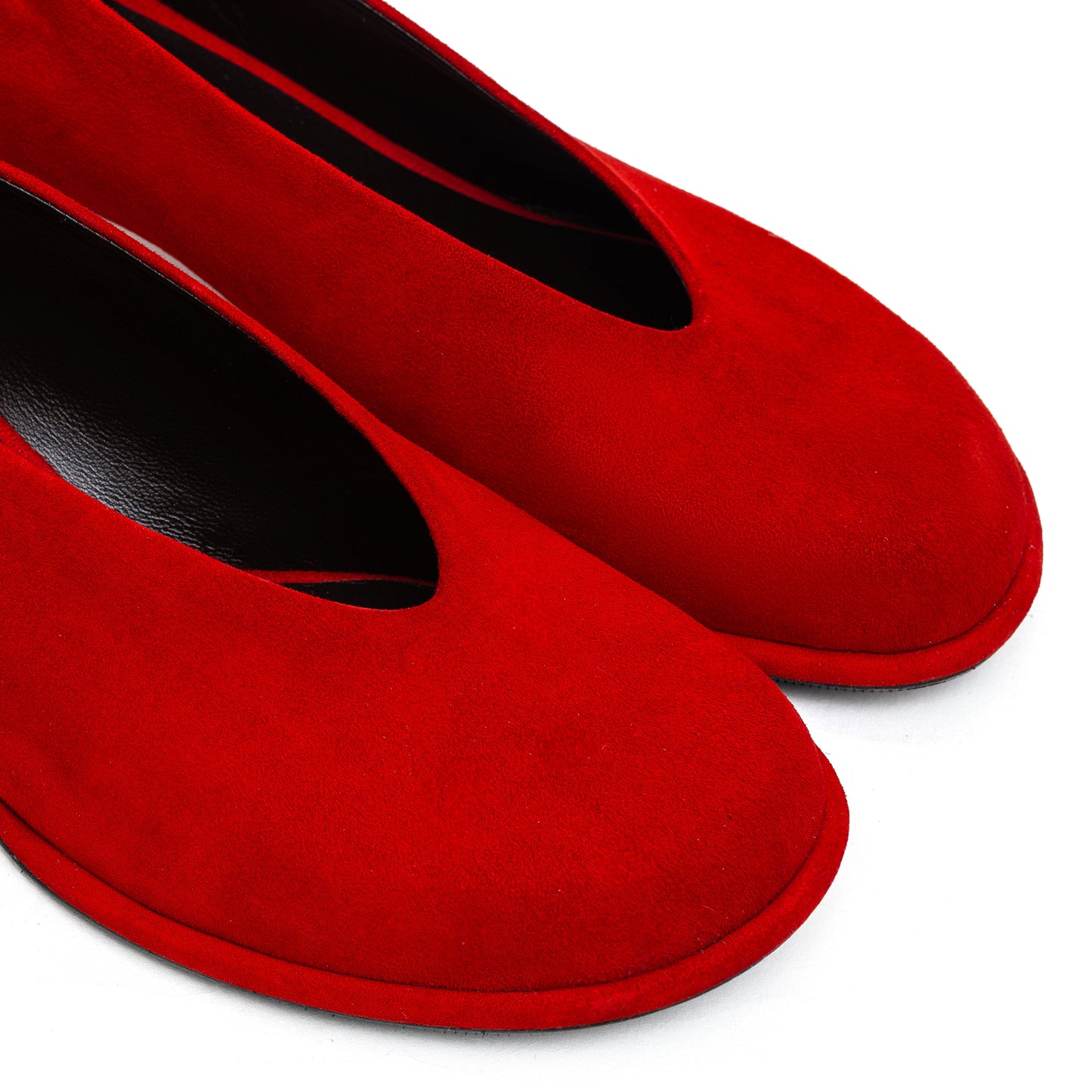 Doris red suede pumps LOOKIE ATELIER