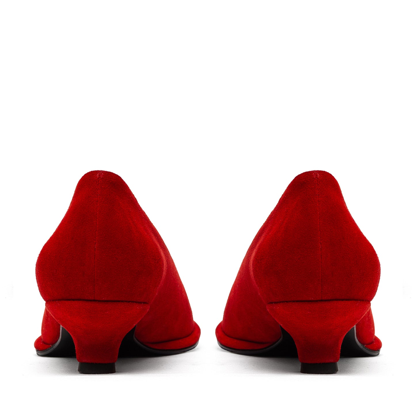 Doris red suede pumps LOOKIE ATELIER