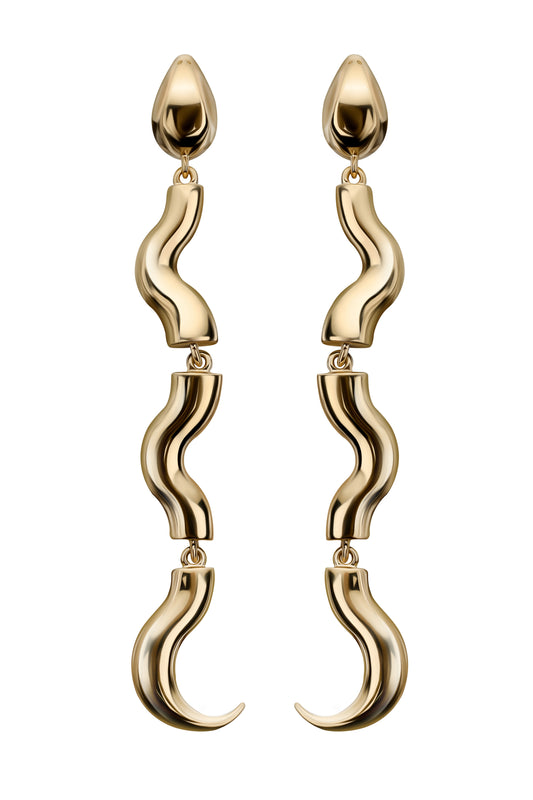 SERPENT DROP EARRINGS GUNIA PROJECT