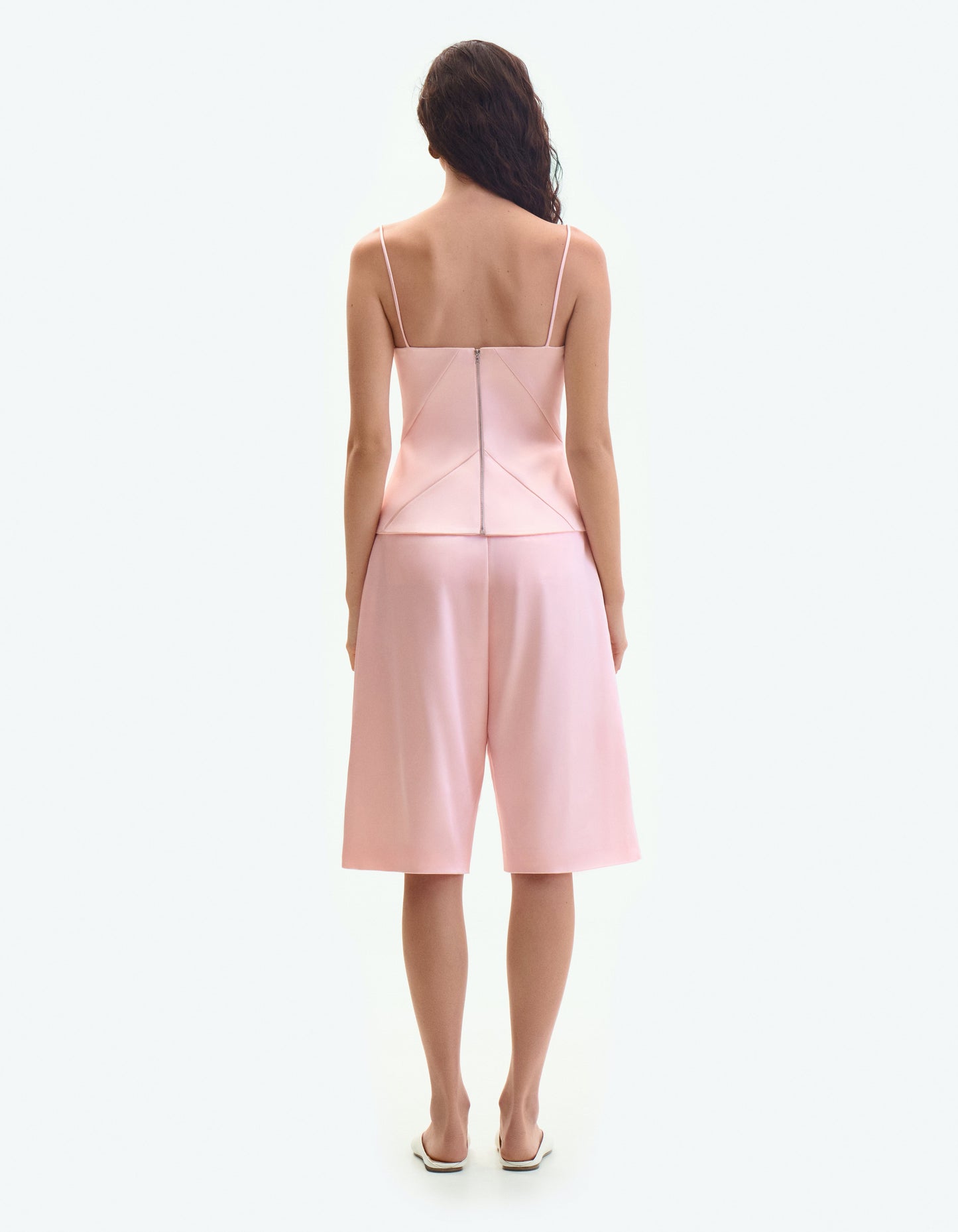 Pink satin short ELENA REVA