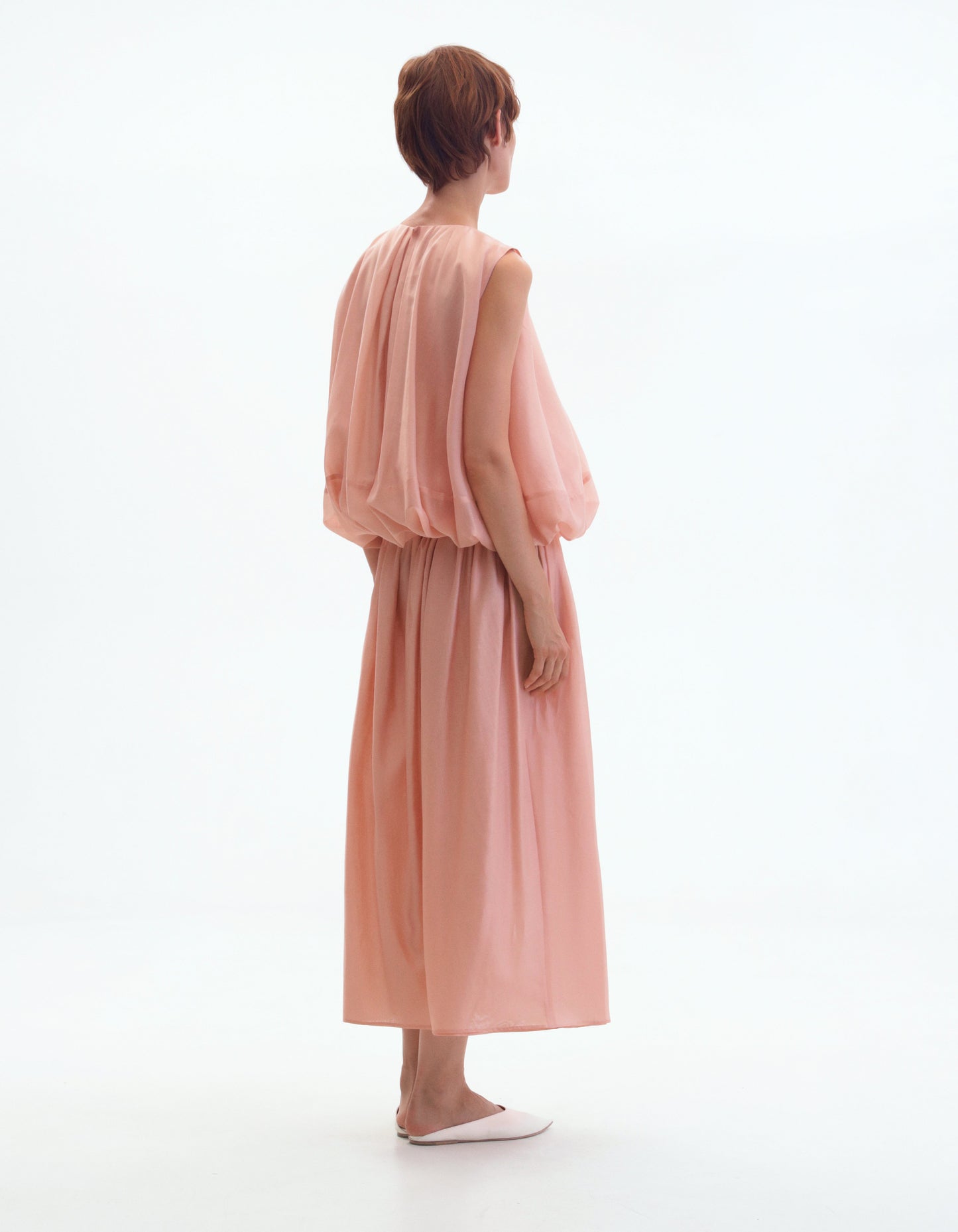 Dusky pink balloon top ELENA REVA