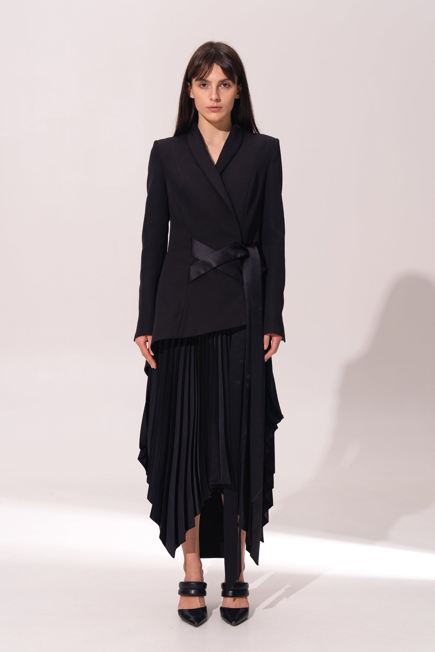 Jacket dress with pleats VALERY KOVALSKA