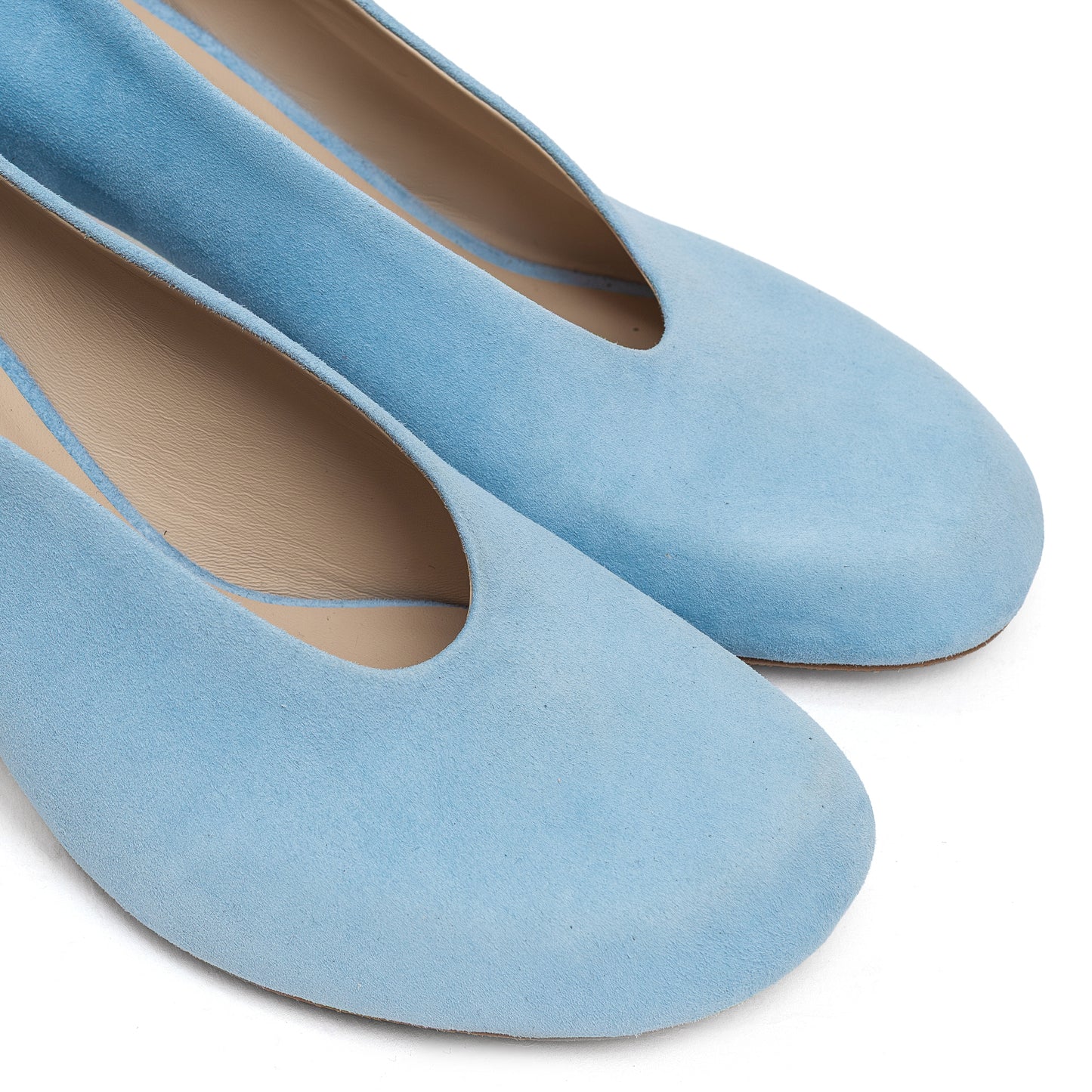 Fiona blue suede pumps LOOKIE ATELIER