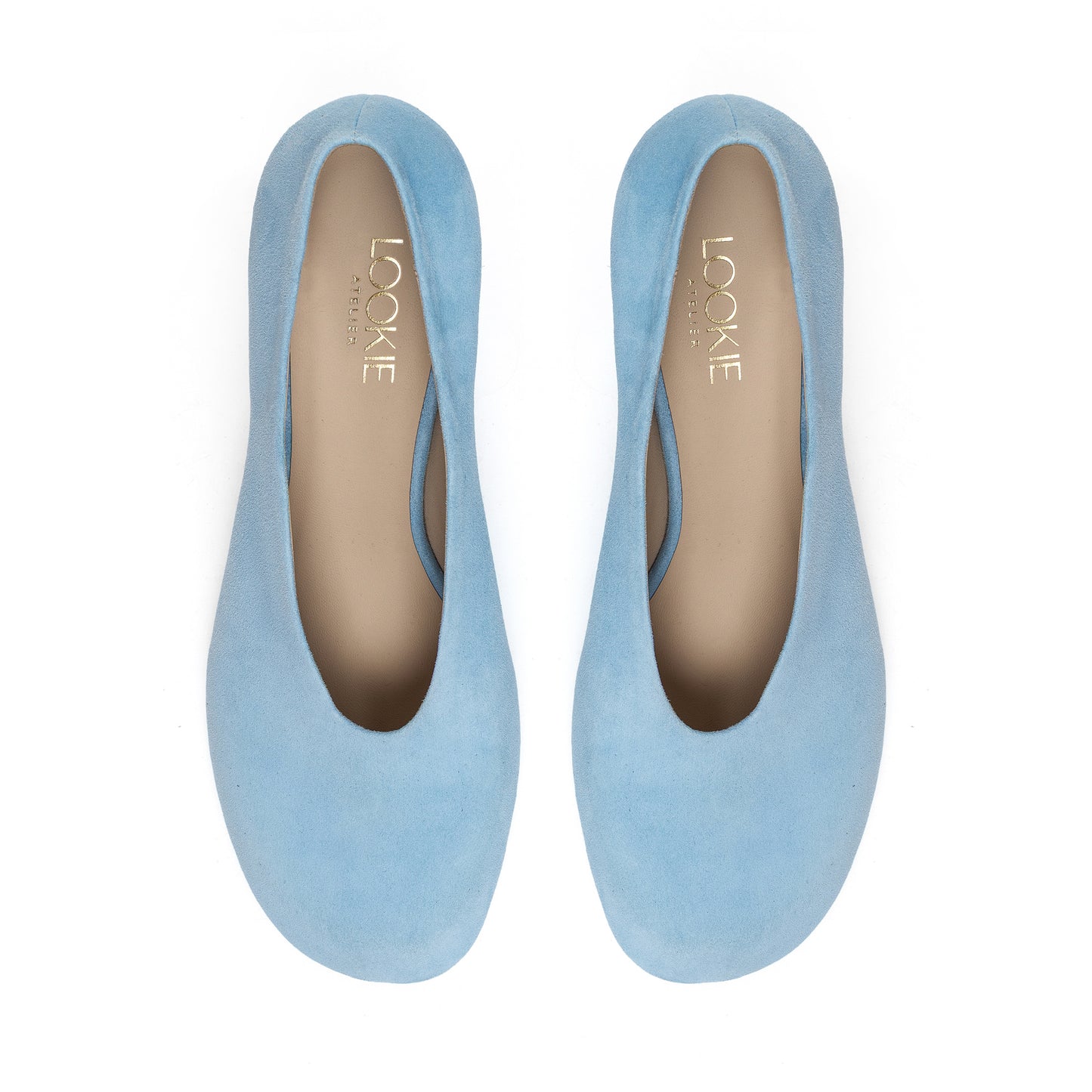 Fiona blue suede pumps LOOKIE ATELIER