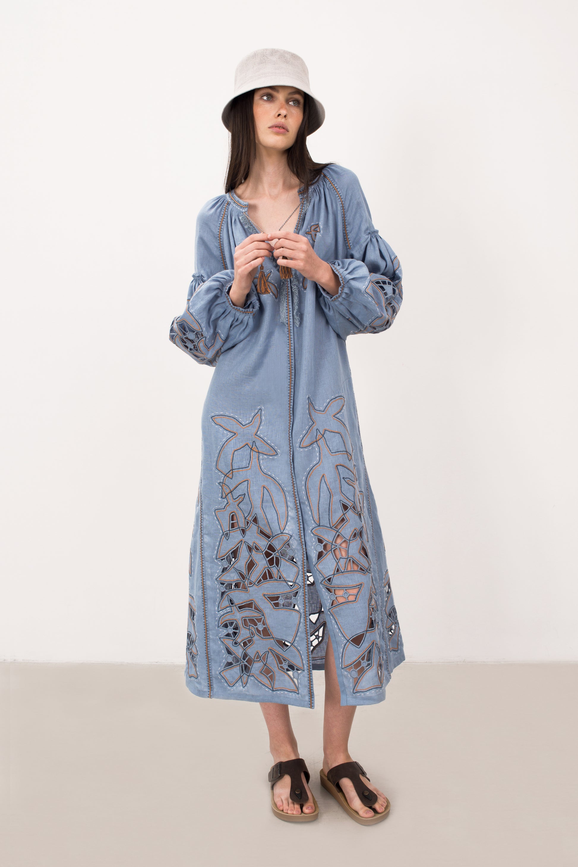 gypsy midi dresses Flying Home midi Dress in Green My Sleeping Gypsy S / Green