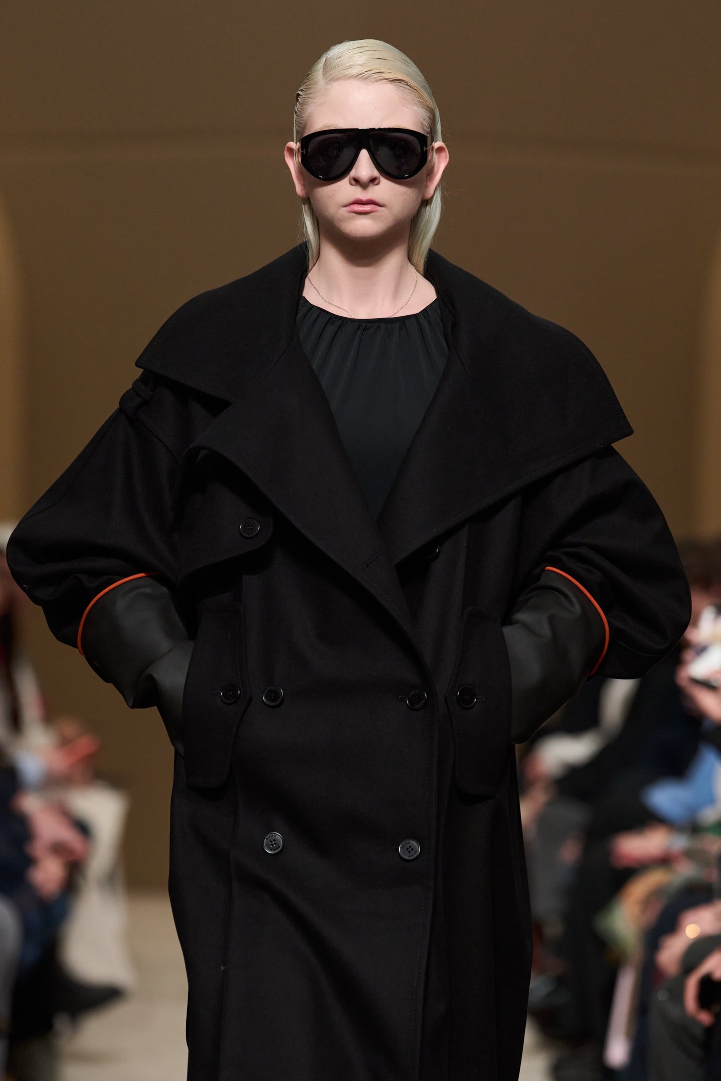 COAT #05 — Funnel Neck Wool Coat GUDU