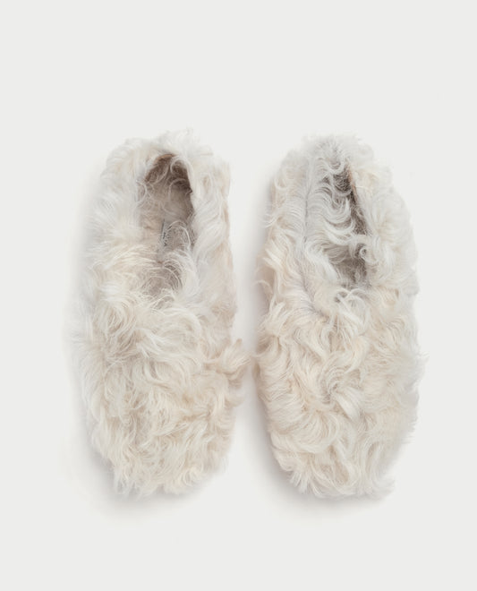 Fur-Fur Ballerinas Milk Long HVOYA