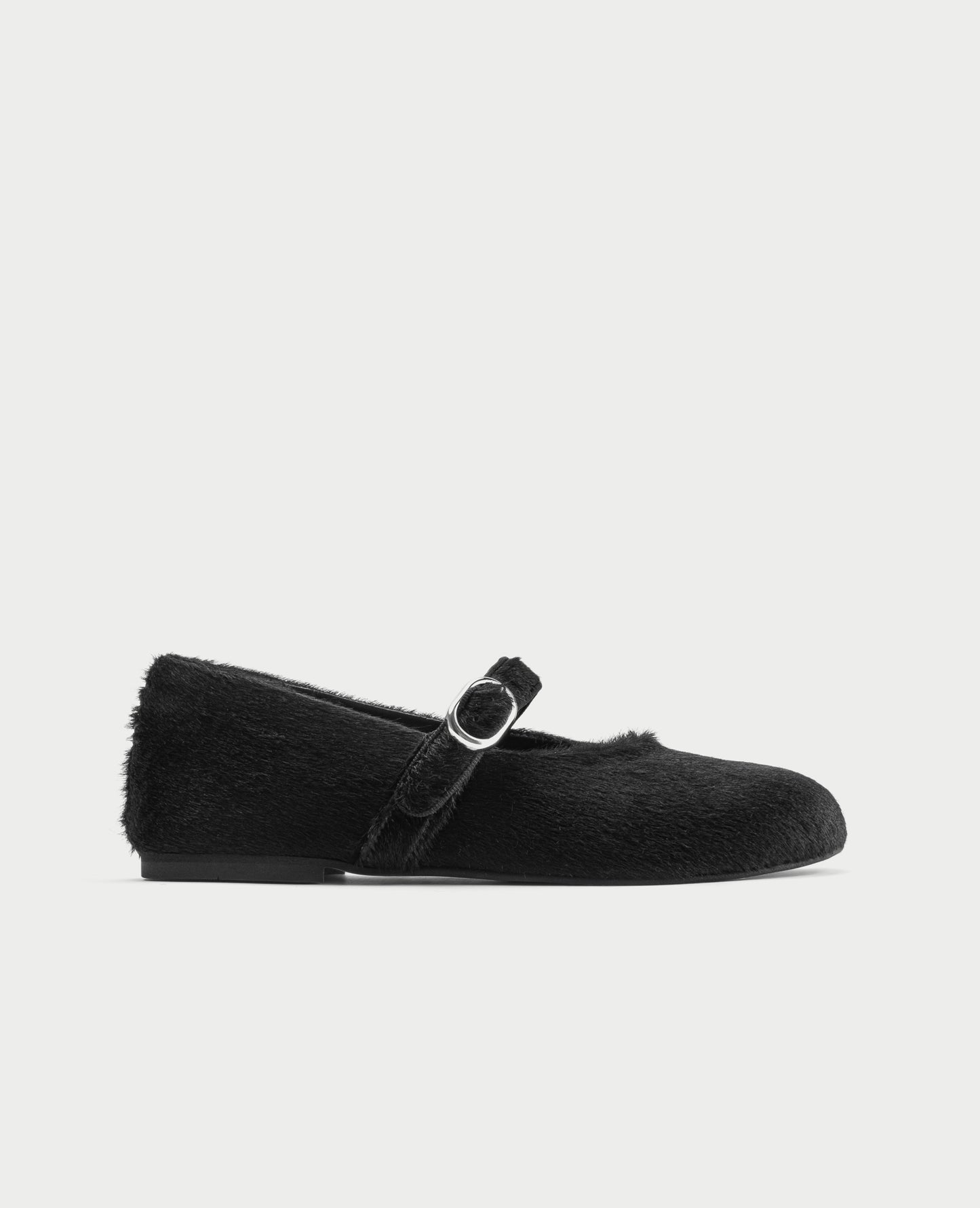 Mini Jane Ballerinas Black Cavallino HVOYA