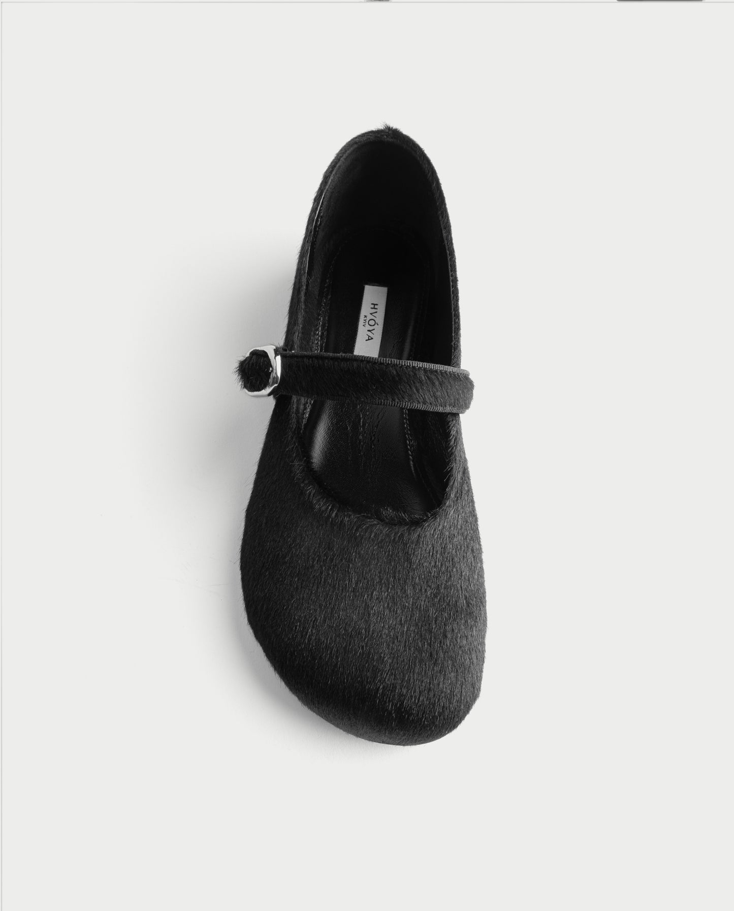 Mini Jane Ballerinas Black Cavallino HVOYA