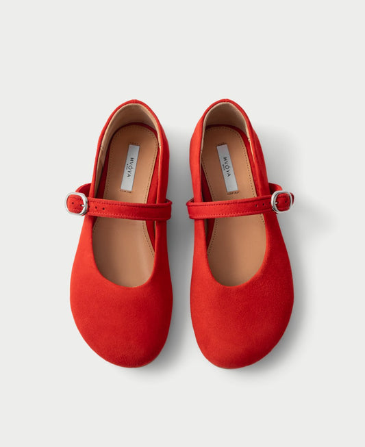 Mini Jane Ballerinas Red HVOYA