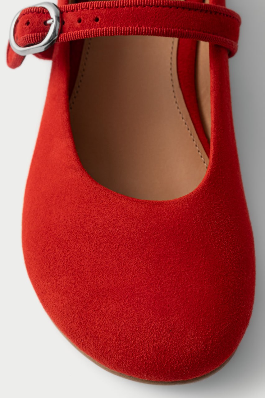 Mini Jane Ballerinas Red HVOYA