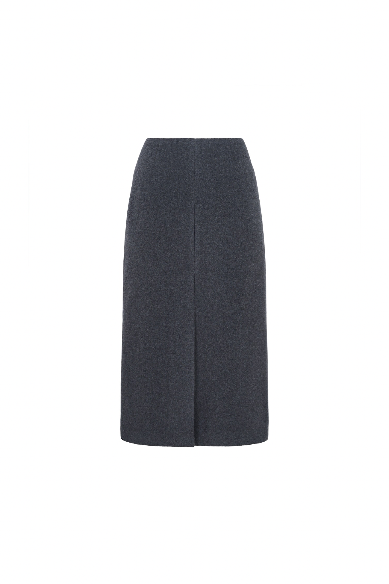 SKIRT#11 — Straight-Cut Wool Midi Skirt GUDU