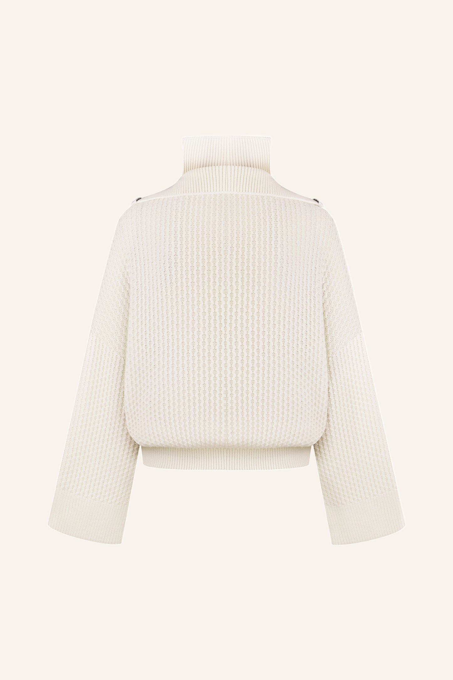 SHORT SWEATER WITH TWO ZIPPERS T.MOSCA