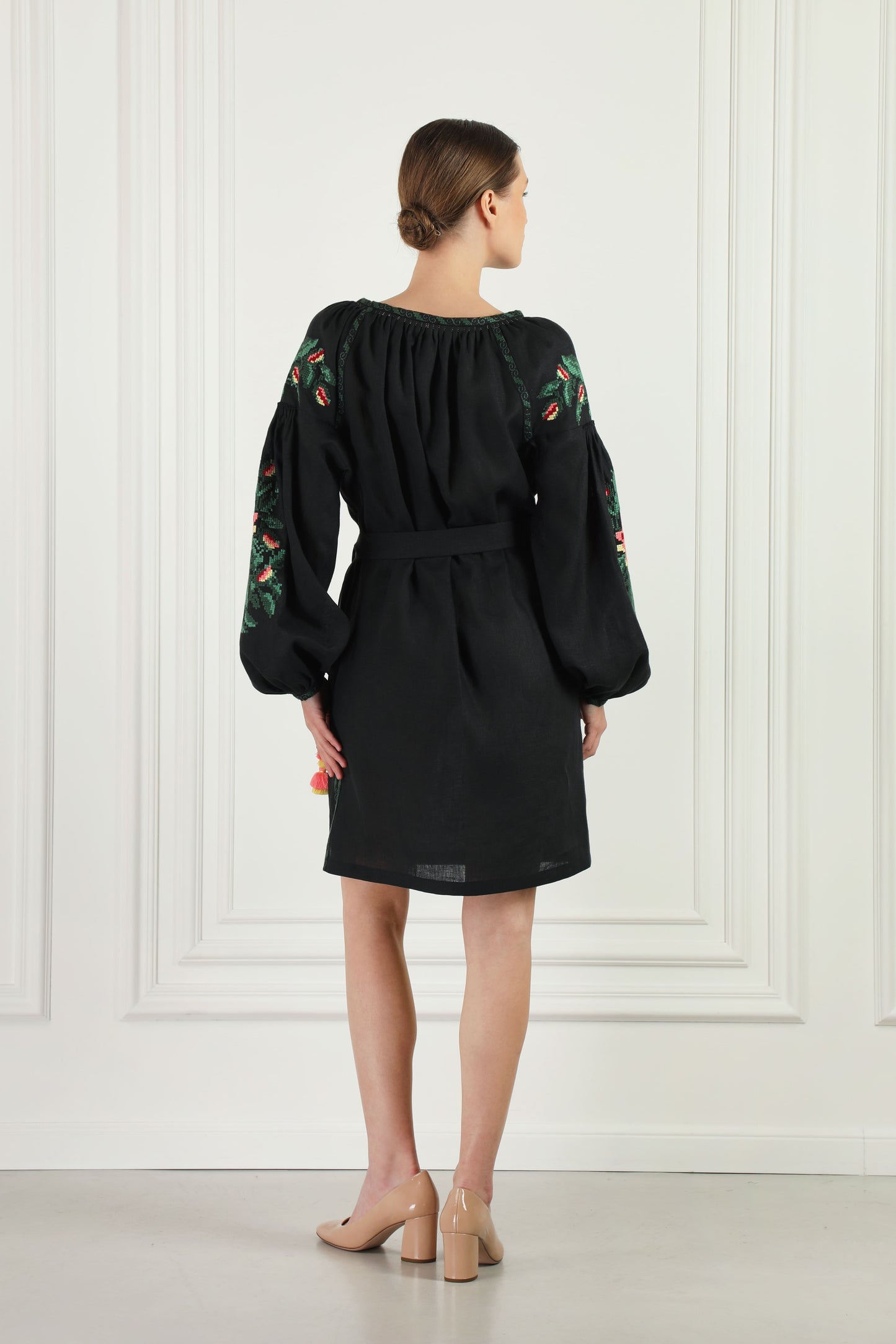 Miroslava black mini dress FOBERINI