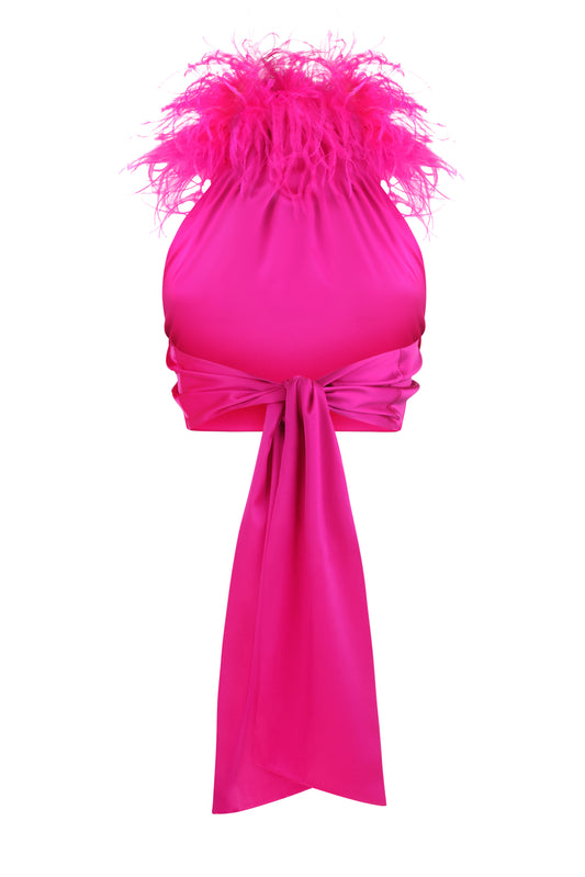 Kaia Top Fuchsia Feathers NUÉ