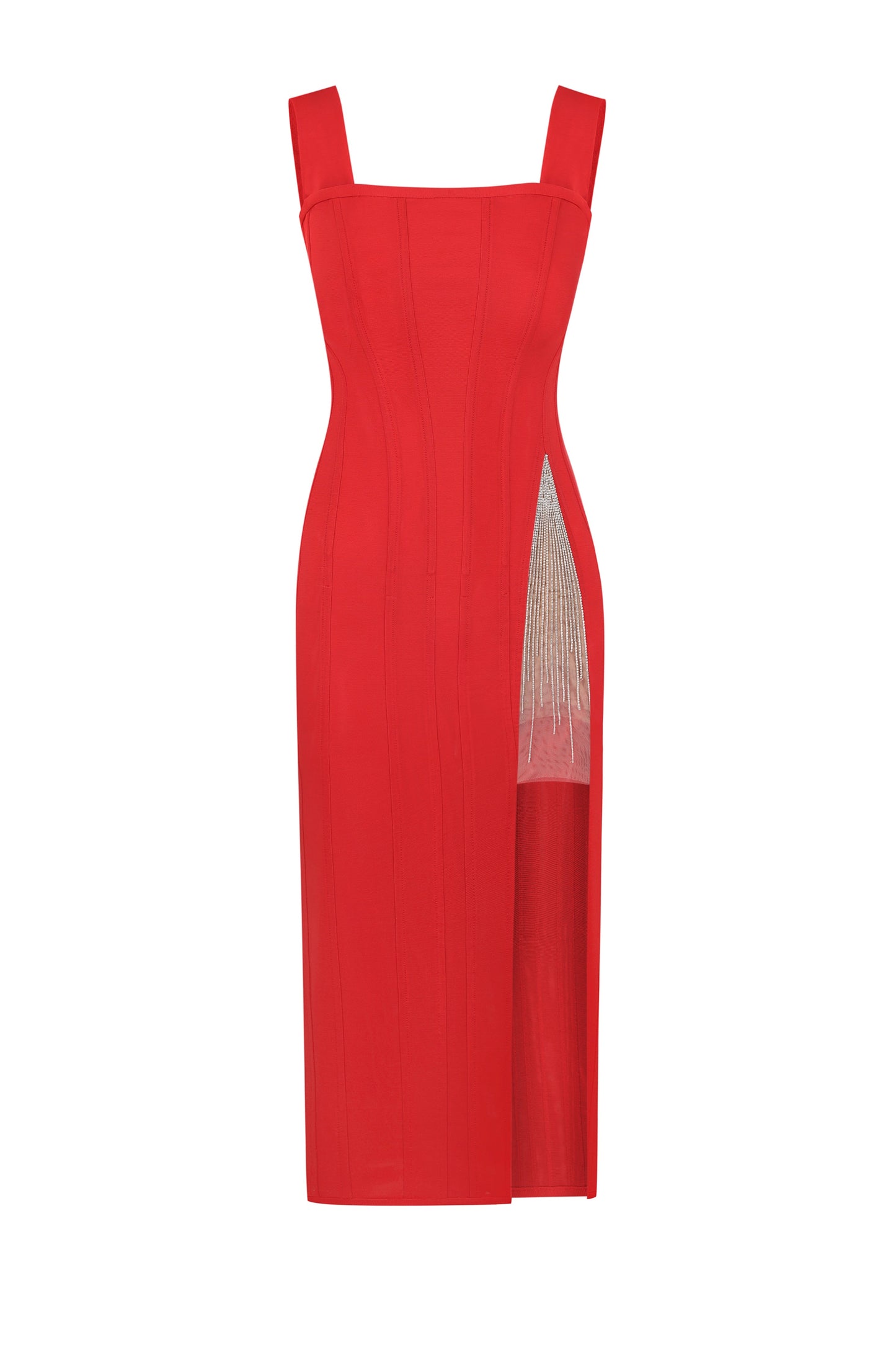 Embellished midi corset dress FROLOV