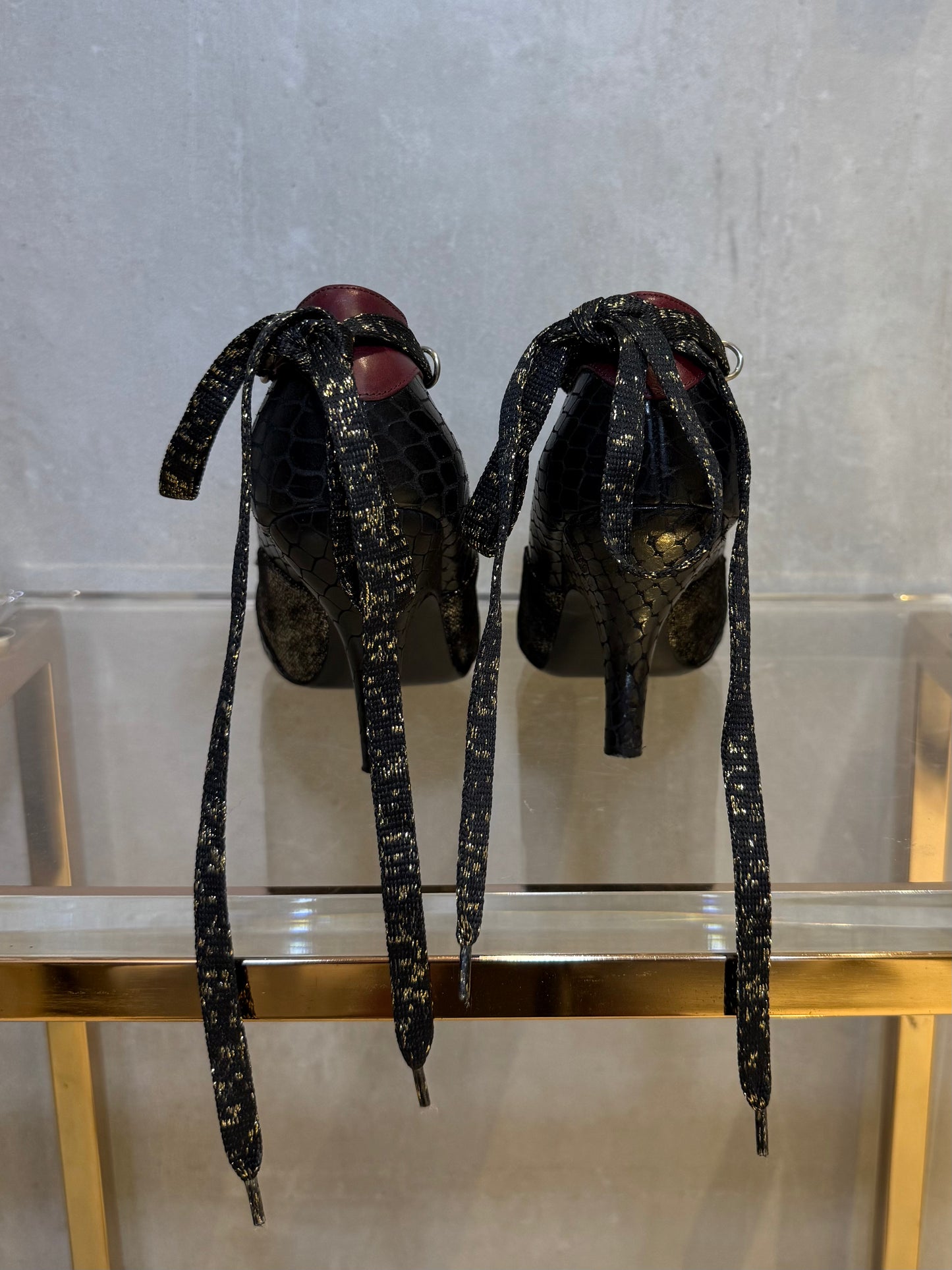 Gillie Heeled Shoes Black Gold VIVIENNE WESTWOOD (Pre-Owned)
