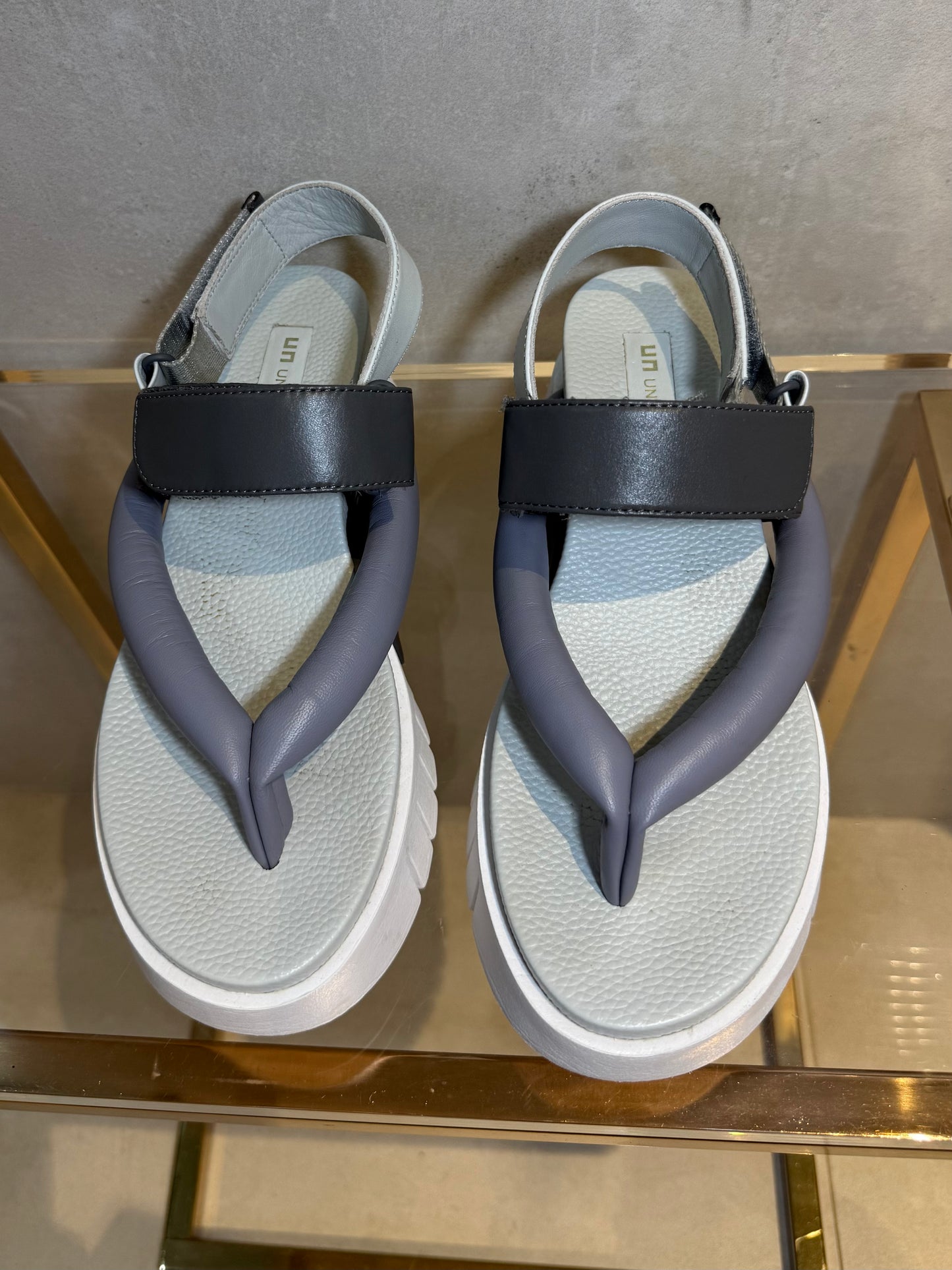 Delta Tong Sandals Grey UNITED NUDE (Pre-Owned)