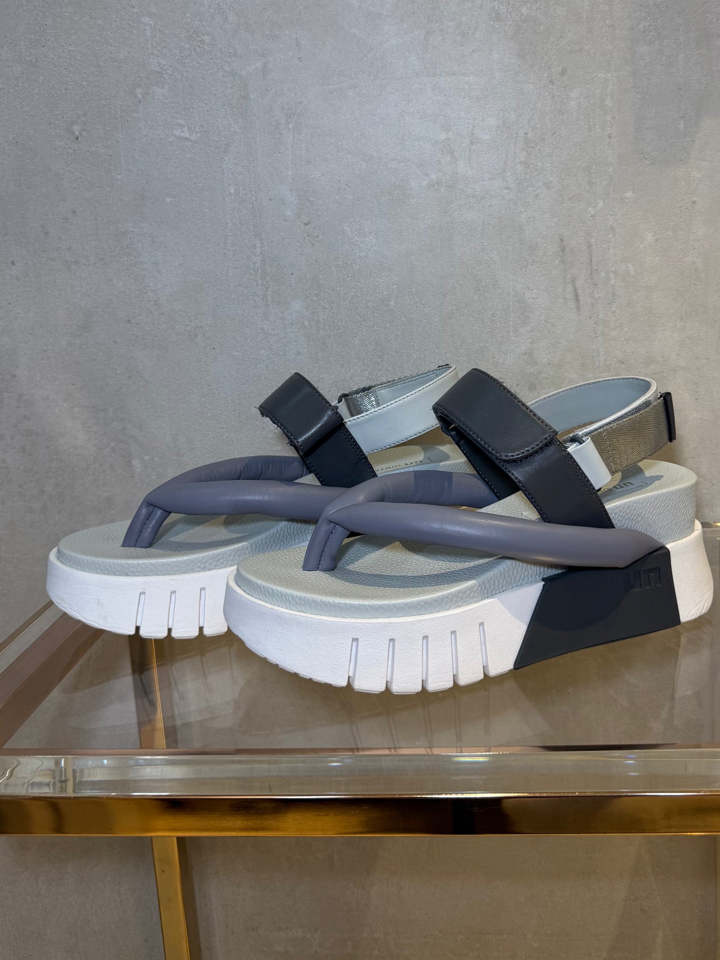 Delta Tong Sandals Grey UNITED NUDE (Pre-Owned)