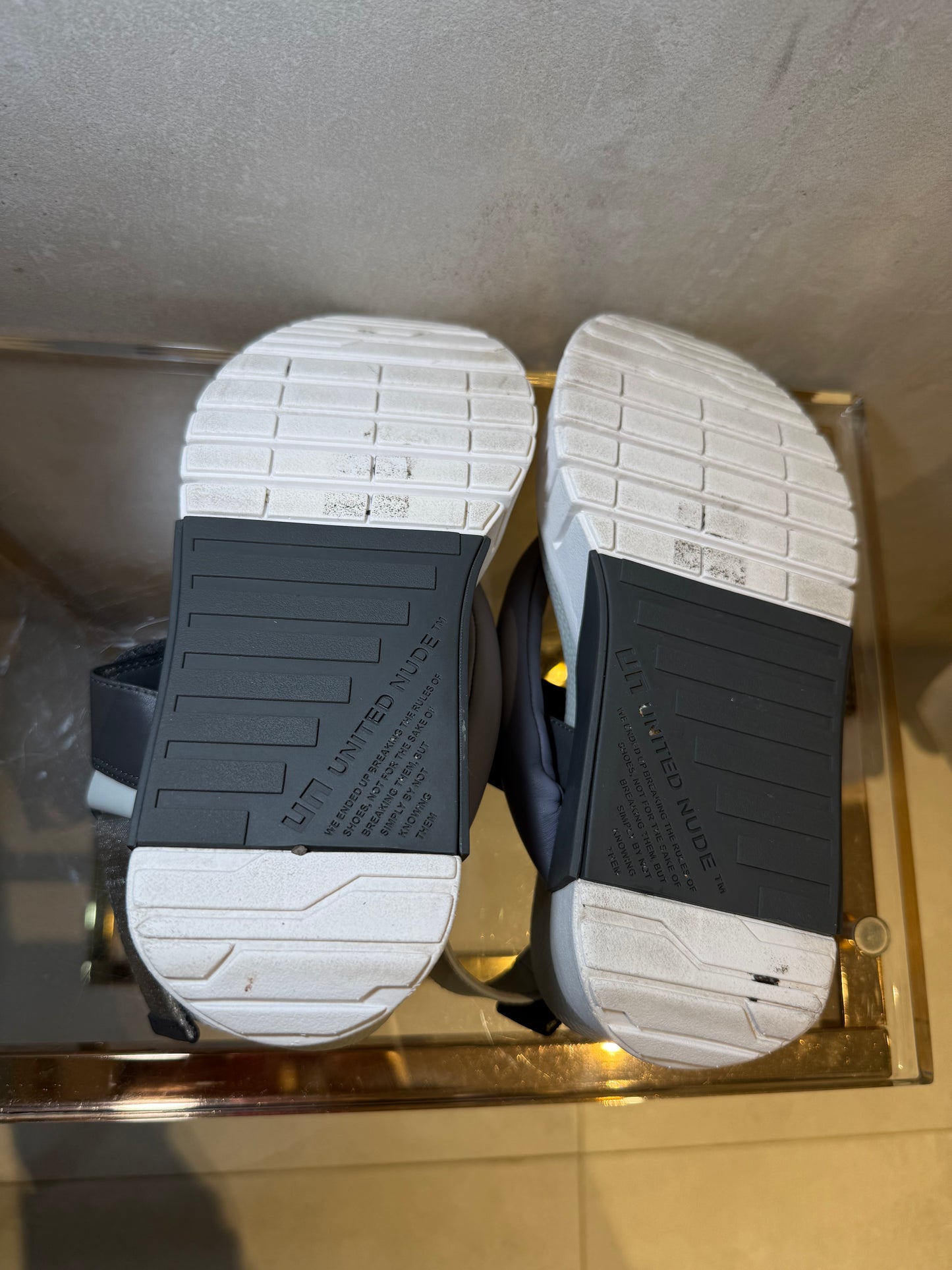 Delta Tong Sandals Grey UNITED NUDE (Pre-Owned)