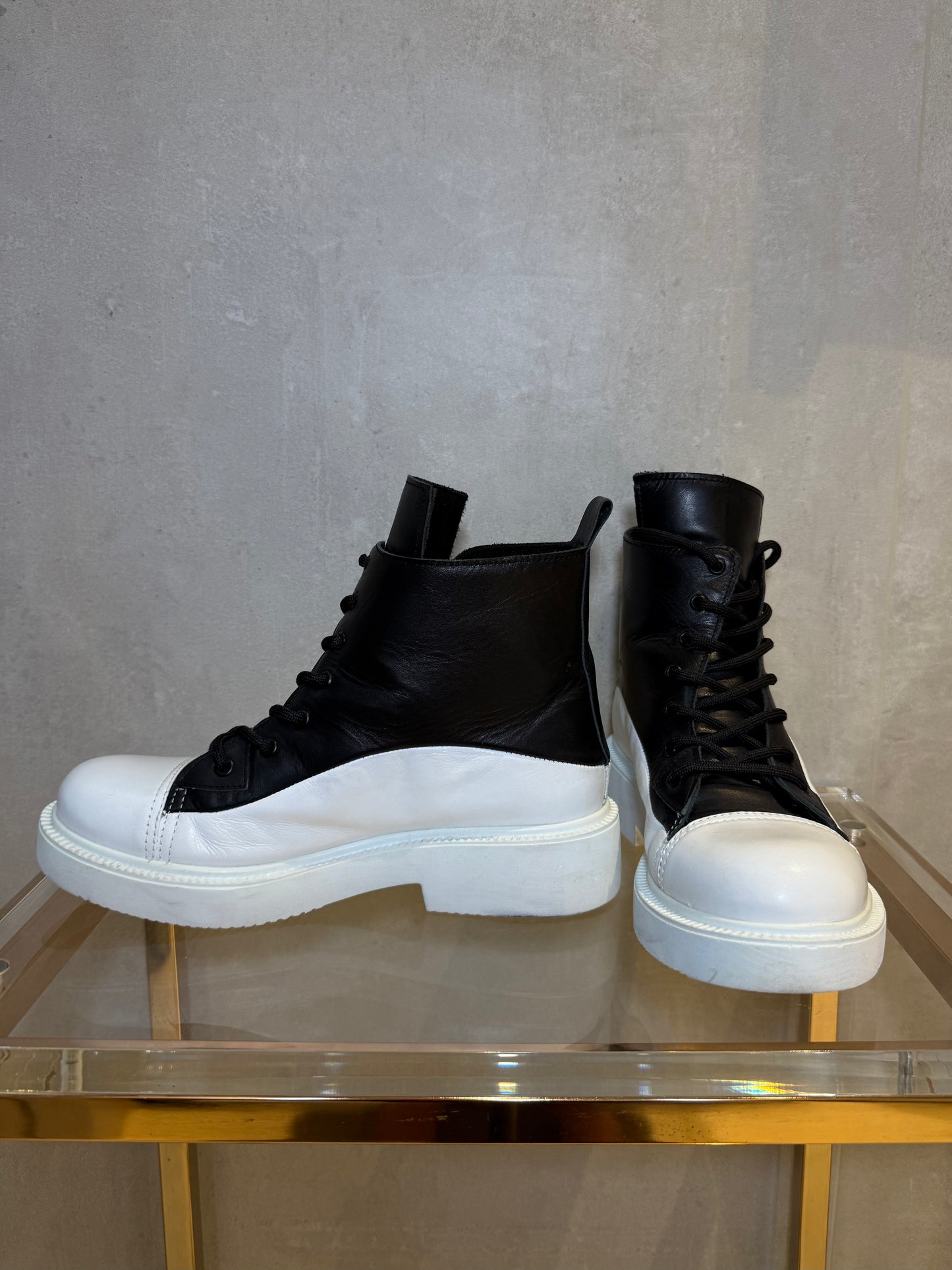 Platform Leather Boots LURDES BERGADA (Pre-Owned)